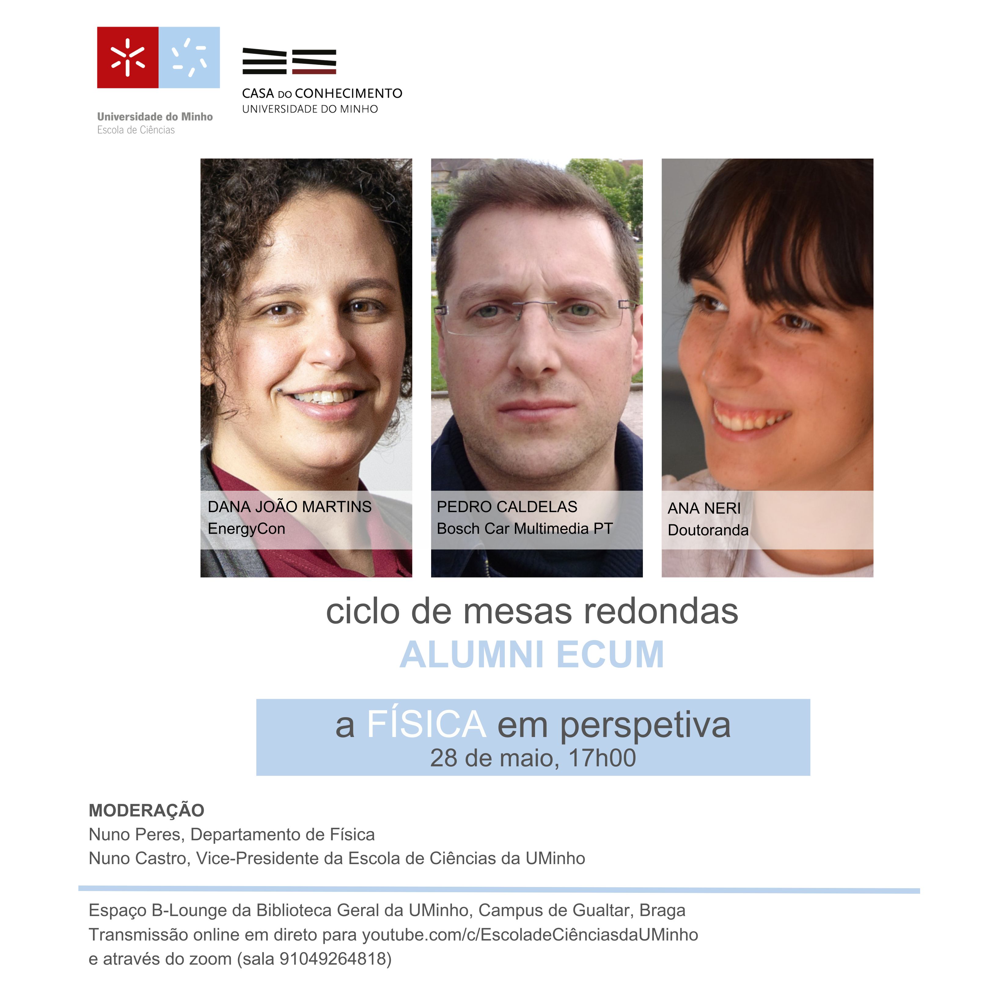 Ciclo de mesas redondas ALUMNI ECUM 2024 – Física